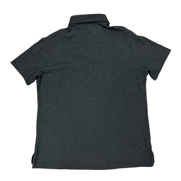 Lululemon Evolution Polo Shirt Men's Large Gray Performance Stretch Golf Preppy‎ - Picture 3 of 7